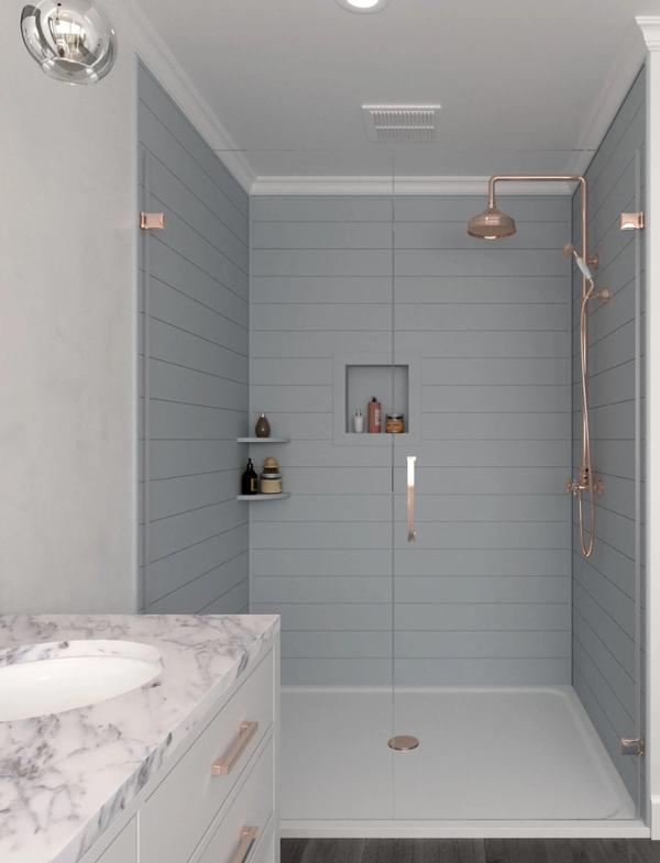 Two Panel Shower Wall